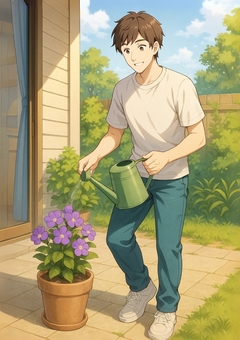 推し花の水やり
