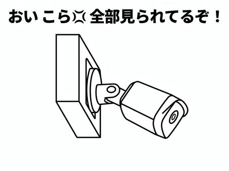 防犯カメラ 防犯カメラ,監視カメラ,ビデオ,録画,撮影,映像,セキュリティ,警備,安全,安心のイラスト素材