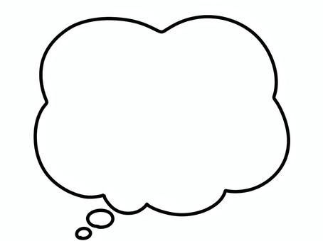 モクモクの吹き出し2　雲の形のふきだし 吹き出し,モクモク,手書き,線画,アイコン,セット,プレゼン,資料,プレゼン資料,企画書のイラスト素材
