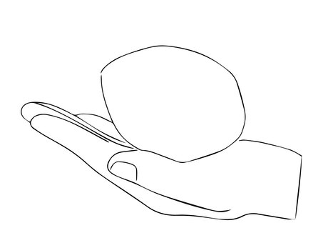 モノクロのレモンを絞る手元 レモン,絞る,手元,柑橘,料理,手描き,白黒のイラスト素材