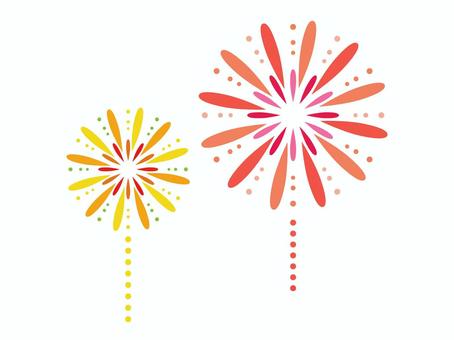 夏の夜空を彩る打ち上げ花火 背景,花火,夏,イベント,キラキラ,祭り,お祝い,楽しい,カラフル,ポップのイラスト素材