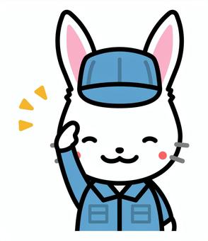 Illustration, rabbit, operator, character, 