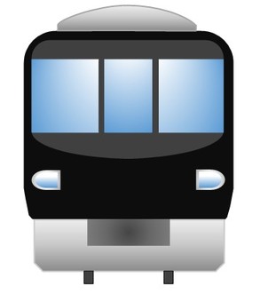電車94 電車,正面,列車,通勤,前,通学,公共交通機関,トレイン,鉄道,交通のイラスト素材