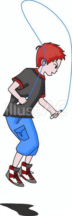 なわとび　 なわとび,運動,遊びのイラスト素材