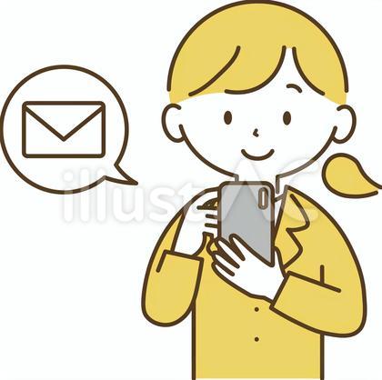 スマホで連絡を取るスーツの女性