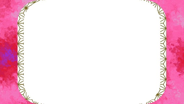 マゼンタマーブルと鱗文の角丸枠 マーブル,動画フレーム,youtube,和柄,鱗,マゼンタ,ピンク,赤,紫,角丸のイラスト素材
