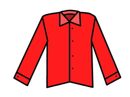 長袖シャツ 長袖シャツ,上着,衣類,服,yシャツ,イラストのイラスト素材