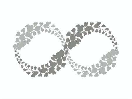 藤の花のフレーム(無限大)03