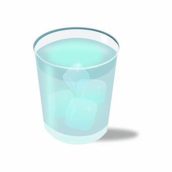 氷入りの冷たい水のグラスイラスト 水,冷たい水,氷,氷入り,アイスドリンク,冷たい飲み物,グラス,コップ,透明,ガラスのイラスト素材