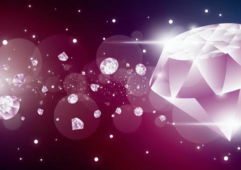 洗練された紫色のダイヤモンドの背景素材 ダイヤモンド,宝石,結晶,光,パーティクル,フレア,紫色,背景のイラスト素材