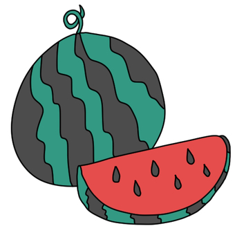 A watermelon, , JPG and PNG