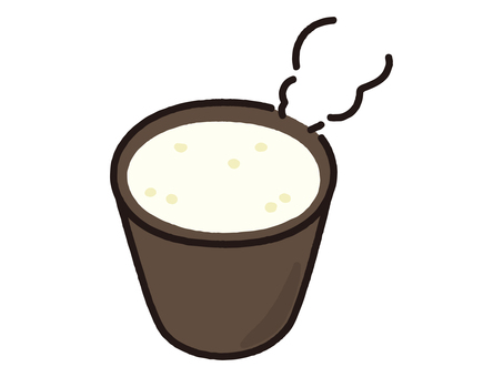 あったか甘酒 甘酒,和,和風,ドリンク,温かい,和スイーツ,発酵食品,麹,米麹,酒粕のイラスト素材