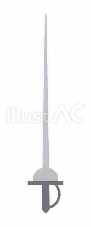レイピア（武器） レイピア,武器,攻撃のイラスト素材