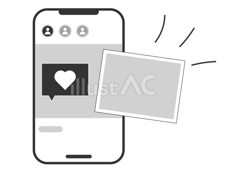 SNSのイメージ インスタグラム,instagram,snsのイラスト素材