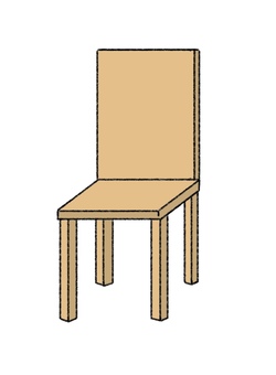 Illustration, simple, tiny, chair, 