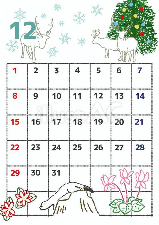 2024年12月カレンダー カレンダー,2024,2024年のイラスト素材