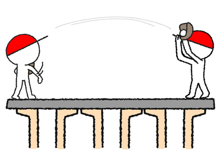 土台 土台,支え,手,野球,ボール,シルエット,イメージ,pop調,手描き,挿絵のイラスト素材