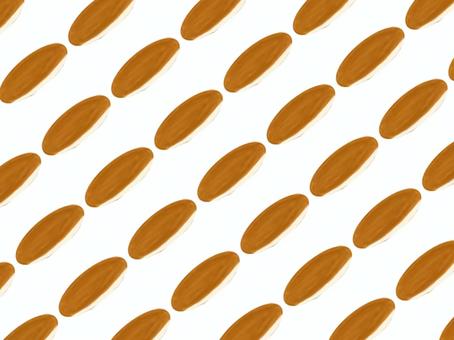 コッペパンが並んだ背景 コッペパン,パン,食べ物,背景,大量,並ぶのイラスト素材
