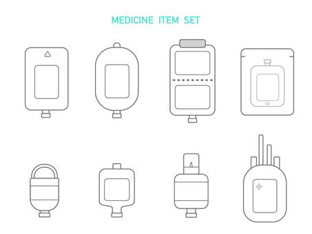 点滴アイコン セット 点滴,輸液,薬,薬剤,治療,医療,診療,病院,看護,福祉のイラスト素材