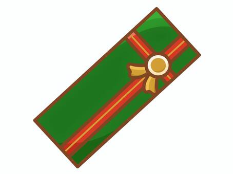クリスマス・ギフトボックス（赤・細長） クリスマス,グリーン,箱,プレゼント,ギフト,贈り物,ラッピング,ボックス,包装,リボンのイラスト素材