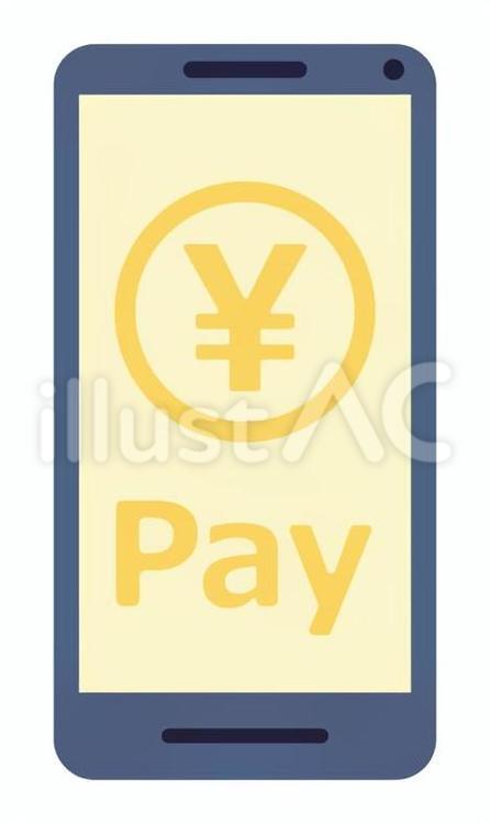スマホ支払いアイコン スマホ,決済,スマートフォンのイラスト素材
