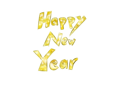 Happy New Yearの文字④ happy,new,year,新年,お正月,挨拶,文字,あけましておめでとう,ハッピーニューイヤー,happynewyearのイラスト素材