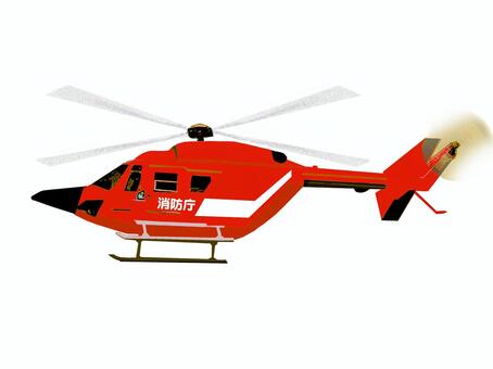 消防ヘリコプター ヘリコプター,消防,消火活動,飛行,空のイラスト素材