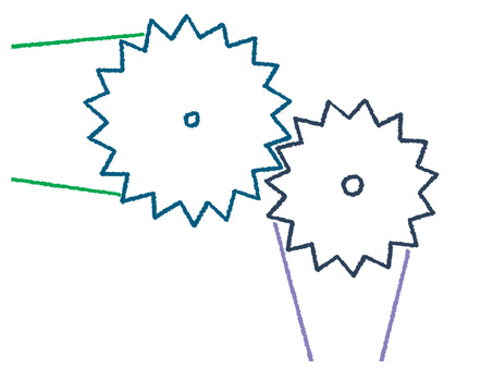 ギア ギア,ベルト,イメージ,線画,pop調,手描き,挿絵,ワンポイント,素材,商用可のイラスト素材