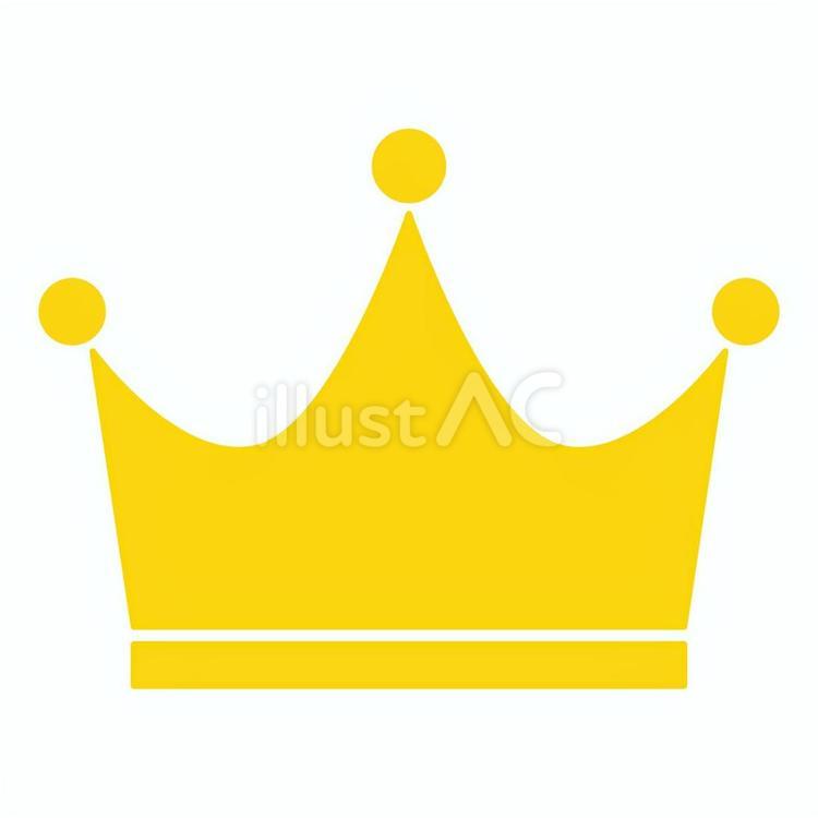 王冠マークC（ゴールド） 王冠マーク,王冠,冠のイラスト素材