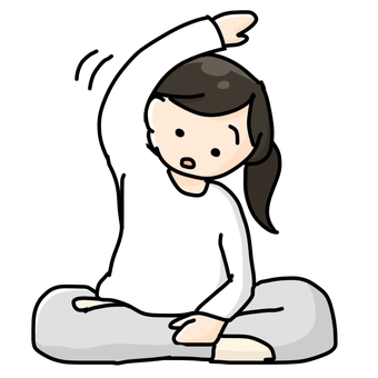 Illustration, stretch, movement, gymnastics, 