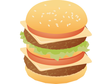 Hamburger, ein hamburger, fast food, JPG, PNG and AI