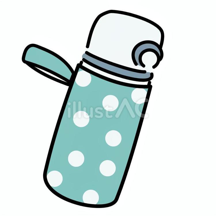 カバー付きの水筒 水筒,水分補給,熱中症予防のイラスト素材