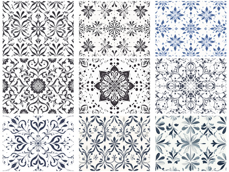 背景【万華鏡模様】セット 背景,壁紙,模様,万華鏡,おだやか,おちついた,おしゃれ,美しい,癒し,素敵のイラスト素材