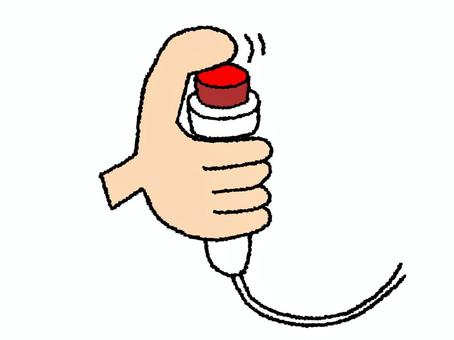 スイッチ スイッチ,ボタン,起動,手,pop調,手描き,挿絵,ワンポイント,素材,商用可のイラスト素材