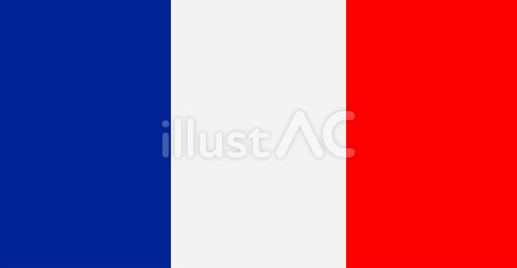 国旗②　フランス 国旗,フランス,旗のイラスト素材