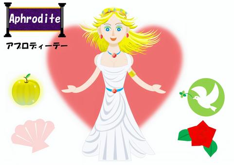 Illustration, アプロディーテー, greek mythology, goddess, 