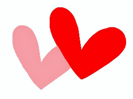 ハート ハート,マーク,心,気持ち,pop調,手描き,挿絵,ワンポイント,素材,商用可のイラスト素材