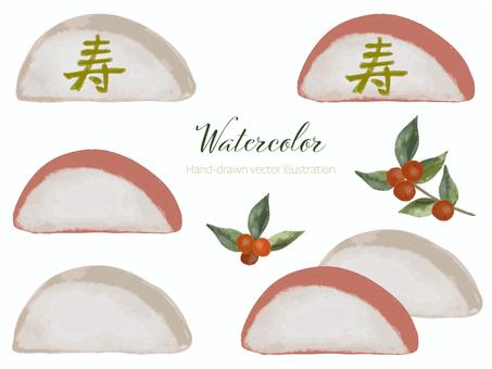 紅白の蒲鉾 蒲鉾,かまぼこ,紅白,おせち,料理,お正月,食材,縁起物,祝い,寿のイラスト素材