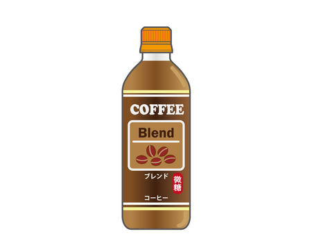 ペットボトルコーヒー_01_主線あり, , JPG 和 AI