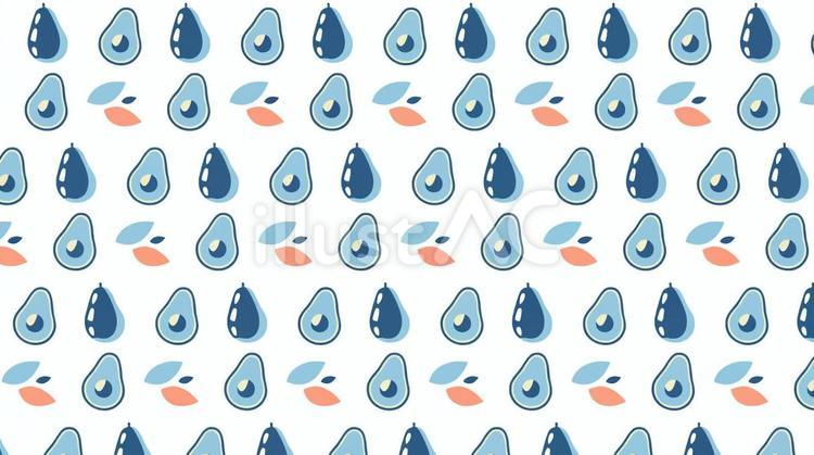 北欧風のアボガド柄パターン 北欧風,アボガド,柄のイラスト素材