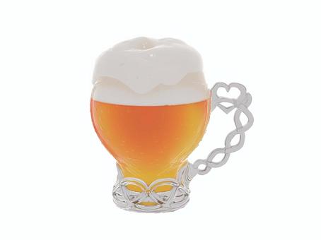 クリスマスバレンタインデーハート生ビール バレンタインデー,バレンタイン,クリスマス,ハート,ビール,クリスマスパーティー,クリスマスパーティ,生ビール,成人式,クリスマス飾りのイラスト素材