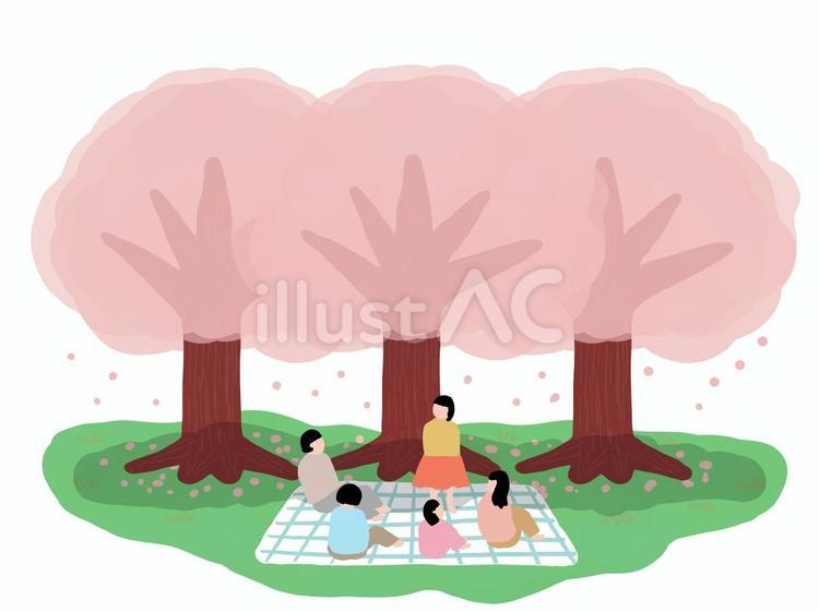 お花見イラスト - No: 23565645／無料イラスト/フリー素材なら「イラストAC」