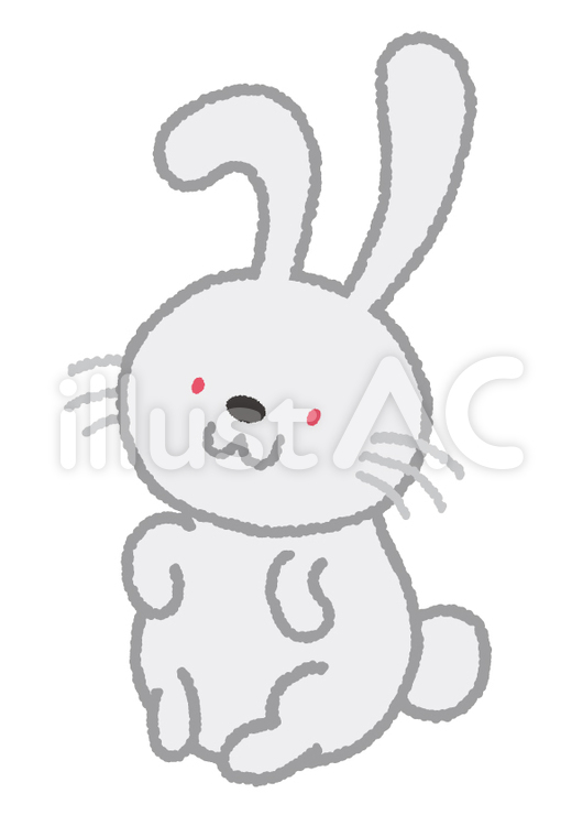 ウサギ うさぎ,卯,干支のイラスト素材