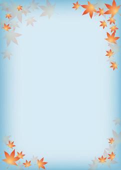 紅葉背景04_空色タテ