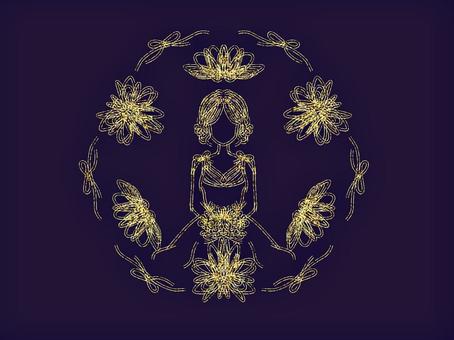 Bride and flower wreath, JPG and PNG Bride and flower wreath, bride, lease, flower, JPG and PNG