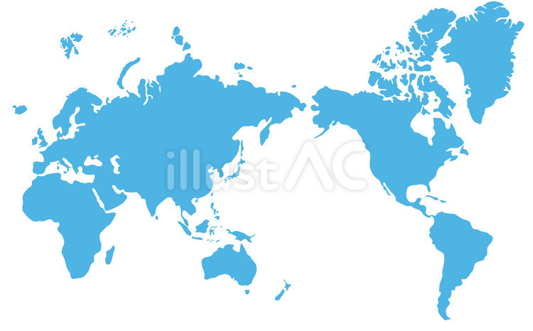 世界地図B 世界地図,地図,シルエットのイラスト素材