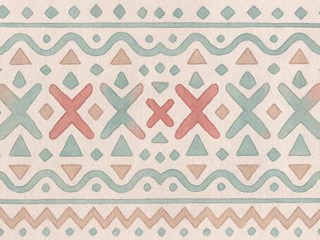 143.背景 北欧,北欧柄,北欧デザイン,水彩,水彩風,手描き,手書き,幾何学,幾何学模様,パターンのイラスト素材