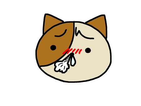 cat with runny nose, , JPG