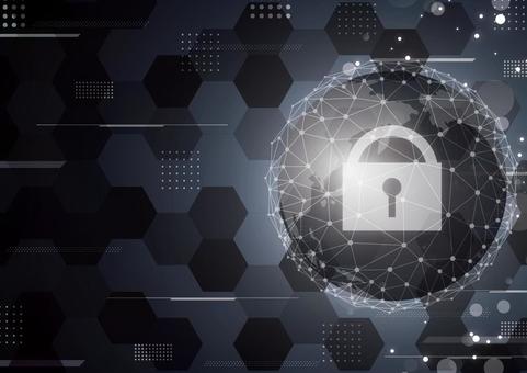 世界のネットワークのサイバーセキュリティ デジタル,サイバー,セキュリティ,鍵,地球,世界,ネットワーク,幾何学,ライン,六角形のイラスト素材