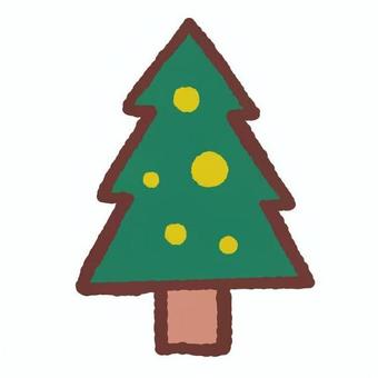 もみの木 12月25日,冬,クリスマス,もみの木,木,星,飾り,立つ,12月,緑色のイラスト素材